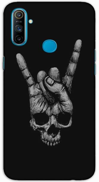 artocus Back Cover for Realme C3, Realme C3 Skull finger,rockstar Printed Back Cover