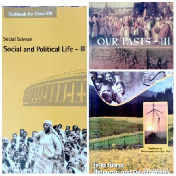 Combo Of 3 Books Of SOCIAL SCIENCE For Class 8 NCERT( HISTORY, GEOGRAPHY, CIVIICS)