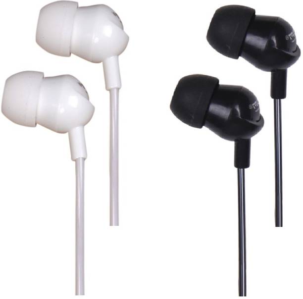 Top Headset India cheap price 5stars Flipkart in India 17 Family Occasion Super Bass With HD Sound Combo Earphone(Pack Of 2) Wired Headset