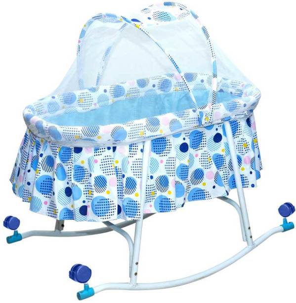 MeeMee Baby Cradle with Mosquito Net (Blue)