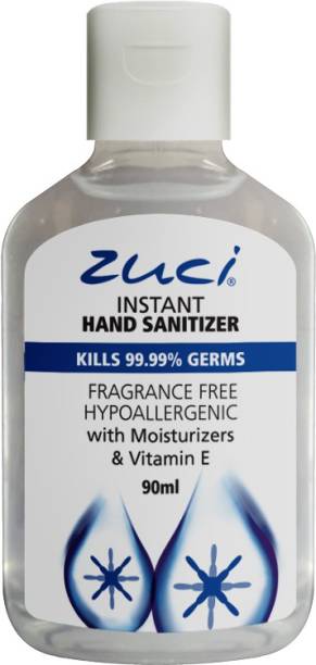 Zuci Fragrance Free  (90 ml* 36 units) Hand Sanitizer Bottle