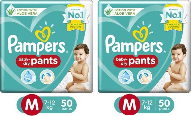 Pampers Pants Diapers New Medium M+50+50 - M