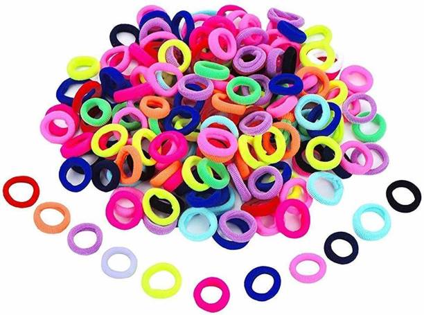 OBEROI Baby Girl's Mini Elastic Soft Rubber Hair Bands Rubber Band (Multicolor) - Pack of 50 Rubber Band