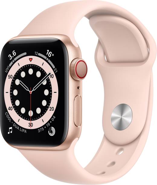 APPLE Watch Series 6 GPS + Cellular M06N3HN/A 40 mm Gold Aluminium Case with Pink Sand Sport Band