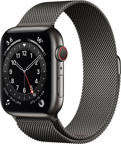 APPLE Watch Series 6 GPS + Cellular M09J3HN/A 44 mm Graphite Stainless Steel Case with Graphite Milanese Loop