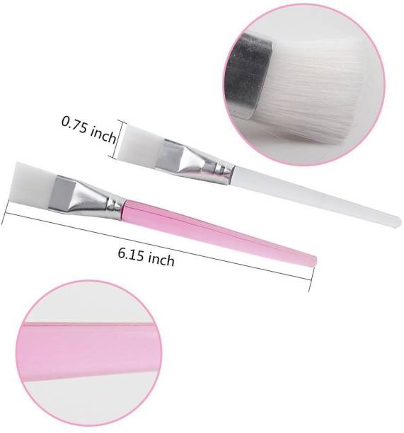 SKINPLUS  Face Pack Brush with Soft Synthetic Bristles Applicator (PACK OF 2)..