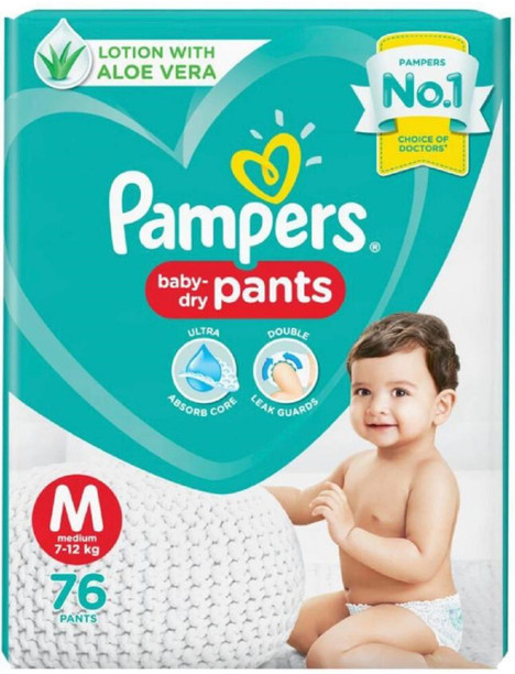 flipkart pampers medium pants