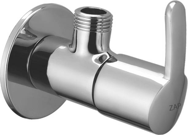 Top Headset In Amazon cheap price 5stars Flipkart in India 4 ZAP Prime Brass Angle Cock/Valve of Brass for Bathroom/Kitchen with Wall Flange- Quarter Turn Heavy Fitting Chrome Finish(Set of 1) Flange Faucet