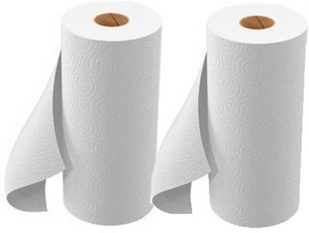 TDS 4 Ply Kitchen Tissue/Towel Paper Roll - 2 Rolls (150 Pulls Per Roll)