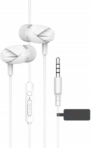 Family Occasion HD and 4D Sound Inspired Design White Earphone(Pack of 1) Wired Headset