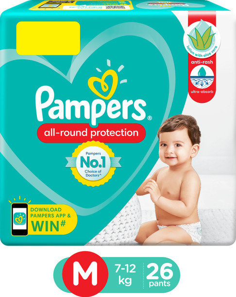 flipkart pampers diapers
