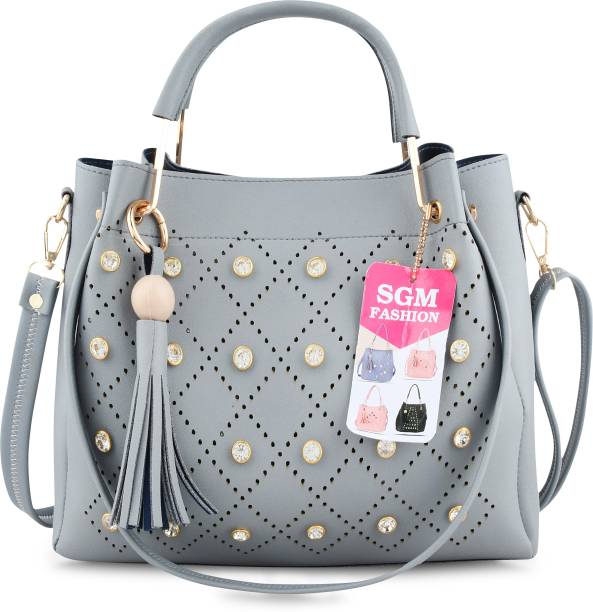 SGM Fashion Women Grey Messenger Bag
