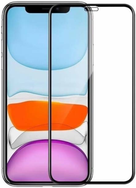 HUGSY Edge To Edge Tempered Glass for Apple iPhone XS, ...