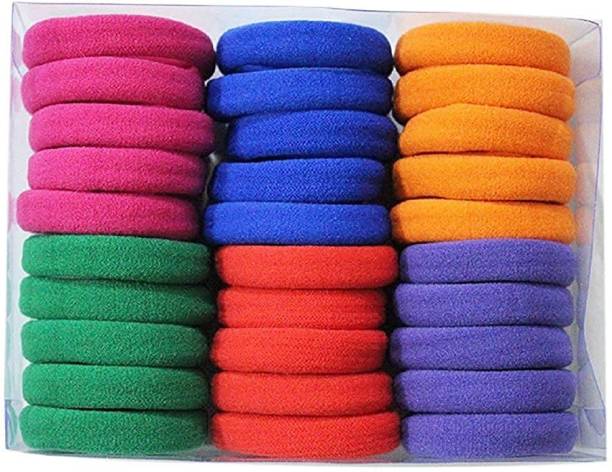 mahek accessories Multicolour Rubber Ponytail Holder Bands for Hair Hair Accessory Set