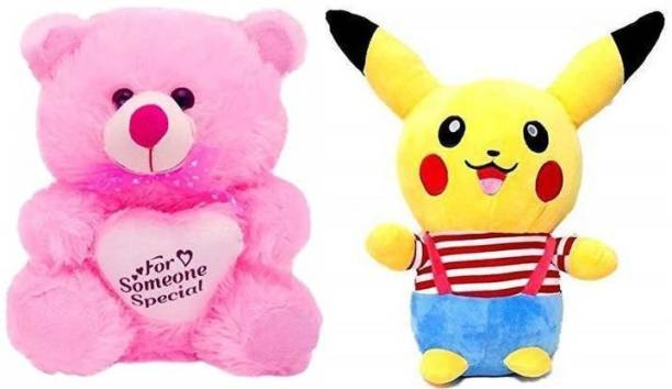 zoonio Stuffed Plush Soft Toy Pokemon Pikachu with Pink...