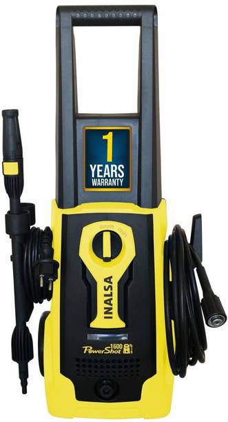 Inalsa PowerShot 1600 W Pressure Washer, Pressure-1958 PSI, Max Flow-408 l/h, Working Radius +11 m, 5 Meter High Pressure Hose Pipe for Cleaning…
