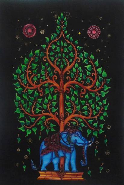 Art World Elephant Tapestry Single Tapestry