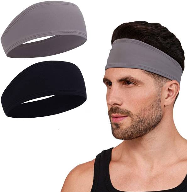 BISMAADH Mens Headband - Running Sweat Head Bands for Sports - Athletic Sweatbands for Workout/Exercise, Tennis & Football - Ultimate Performance Stretch & Moisture Wicking Head Band
