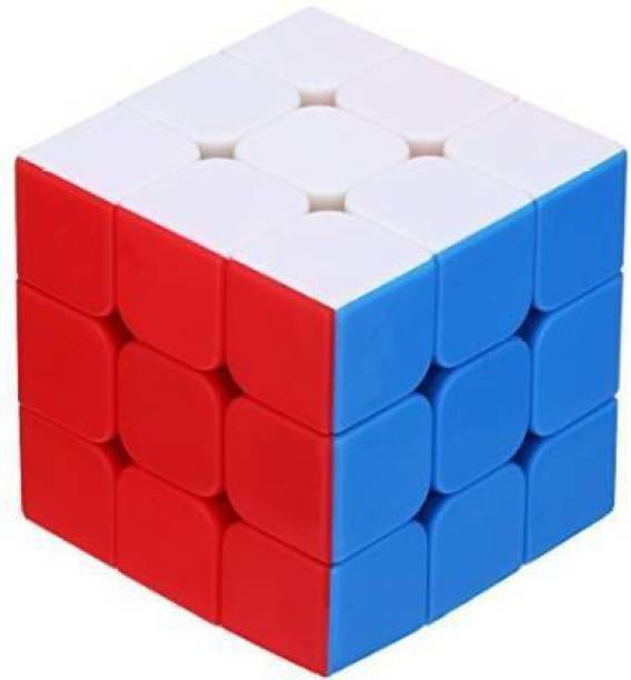 ALEWA 3X3X3 High Speed Stickerless Magic Cube Puzzle | Fun & Play Toy | Kids Learning & Brainstorming Game | High Staybility | Smooth Swing & Turning | Faster Move | Professional Rubik / Rubic Cube for Kids, Children & Baby Boy & Girl - Best Birthday Gift & Educational Toy - ALCUBE100