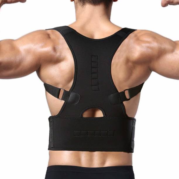 niharika Premium Magnetic Posture Corrector Belt for men Back Pain Relief Shoulder Belt Back & Abdomen Support