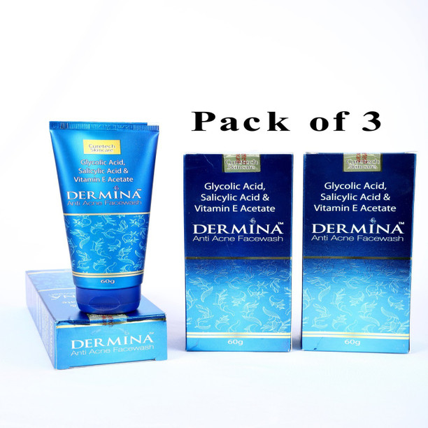 dermina anti acne face wash use