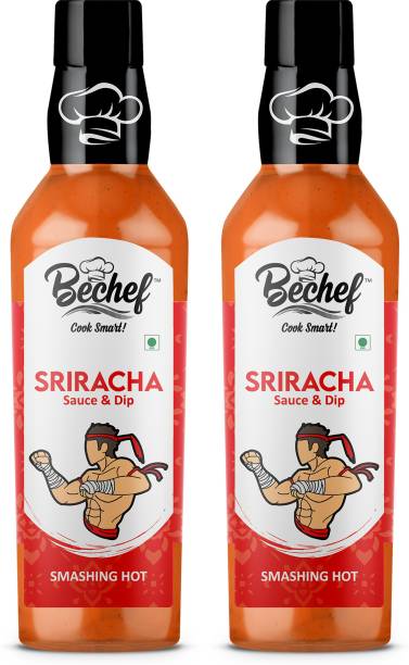 BECHEF Spicy Sriracha Sauce(250 Grams Pack OF 2) Sauces