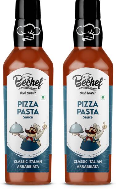 BECHEF Pizza Pasta Sauce (Arrabbiata Classic Italian 250 Grams Pack of 2) Sauces