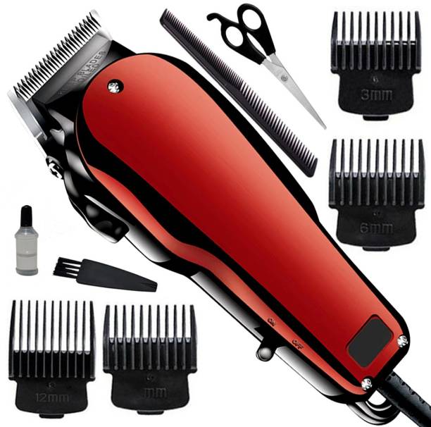DMCEF Professional Corded Waterproof Beard Mustache Trimmer Powerful 9W Hair Clipper Salon approved Electric Razor Grooming Kit  Runtime: 0 min Grooming Kit for Men