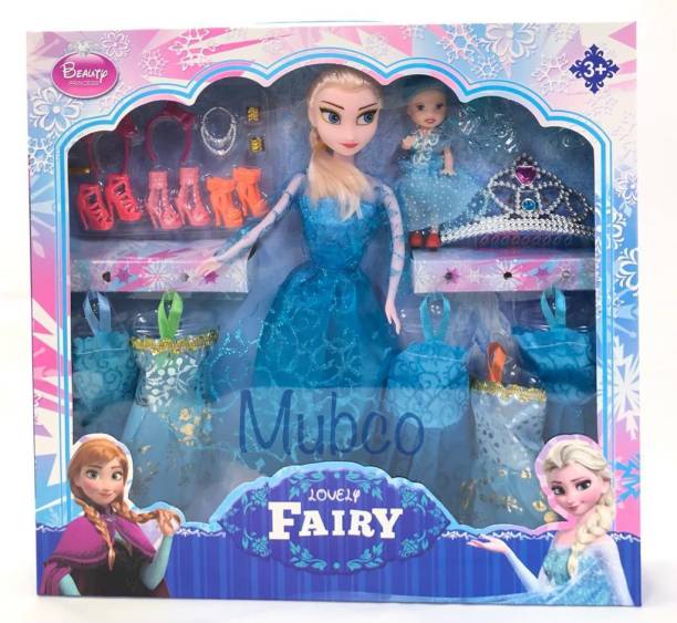 Mubco Elsa Doll Set | Makeup Set with Accessories