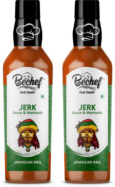 BECHEF Jerk Sauce( Jamaican Hot Barbeque 250 grams Pack of 2) Sauces