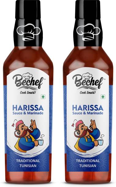 BECHEF Harissa (Spicy Hot Gourmet 250 Grams Pack of 2) Sauces
