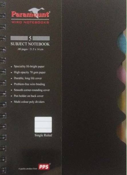 PPS SUBJECT A5 Notebook SINGLE 200 Pages