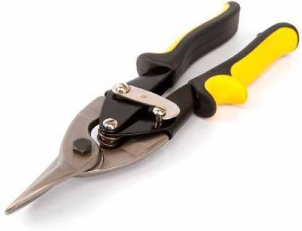 RDX Snip Set Straight Scissor Metal Sheet Cutting Shear with Comfort Grip Pipe Cutter Tin Snips Hand Tool Heavy Duty Cutter (Pack 1) Metal Cutter