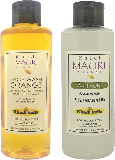 khadi mauri anti acne face wash
