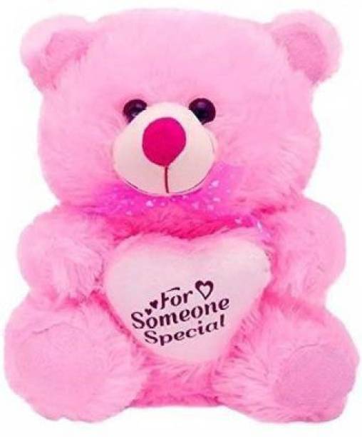 maurya teddy soft toy so cute very loveable Pink small teddy Bear ( 25 cm, Pink)  - 25 cm