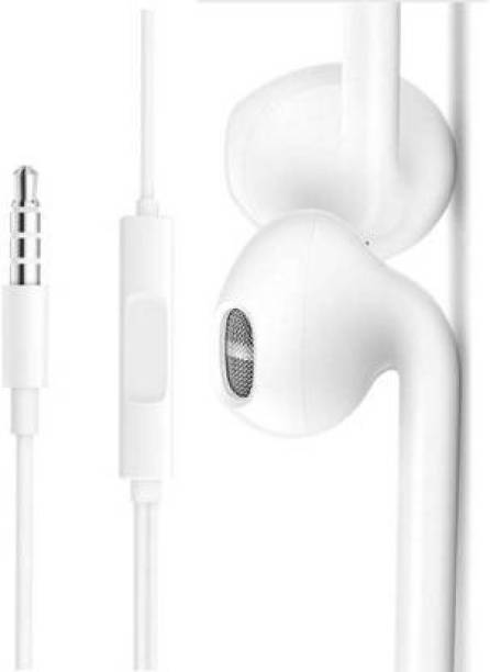 Gadget Zone Viv_o XE128For Red_mi/Op_po Headset (White, In the Ear) Wired Headset