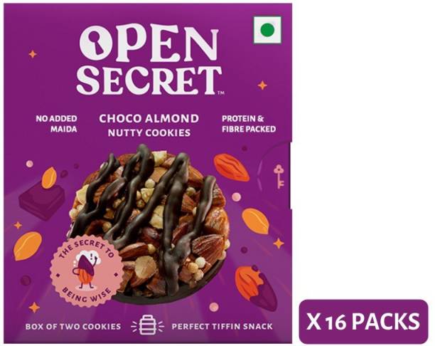 Open Secret 32 Healthy Choco Almond no added maida cookies|2 cookies per box