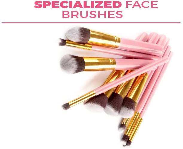 DUcare Makeup Brushes Set Tool Pro Foundation Blending Blush Eyeliner Face Powder Brush Kit (Pack of 10) …….