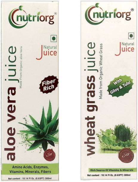 Nutriorg Aloe vera & Wheatgrass Juice Combo