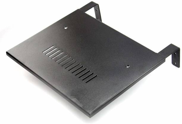 MYL Home Theatre Centre Speaker Mount/Set Top Box Wall Mount/Stabilizer Mount Strong Build Large Tray, Glossy Finish Speaker Mount