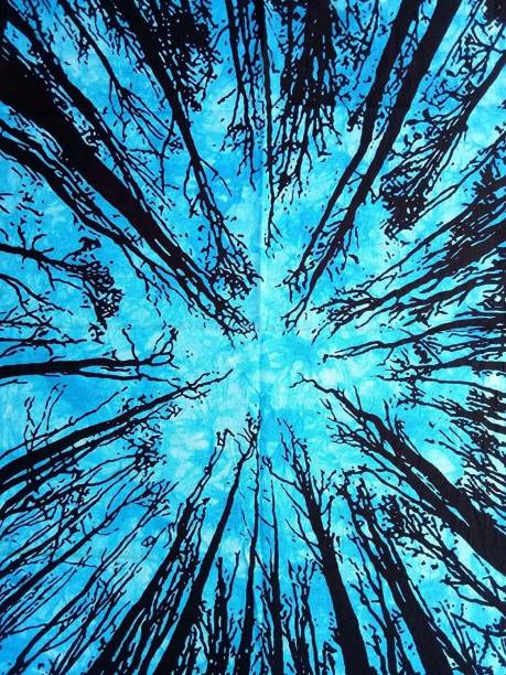Art World Tree Wall Hangings Home Decor Forest Tapestry Poster Bohemian Ethinic Hippie Boho Poster (Turquoise) Tree Wall Hangings Tapestry