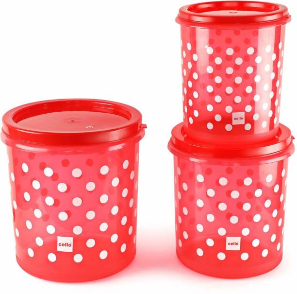 cello Hi Fresh Set Container Medium ( Shrinwrap ) Pet Containers Red  - 22000 ml Plastic Utility Container