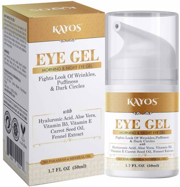 Kayos Eye Gel, Hyaluronic acid for Wrinkles, Fine Lines, Dark Circles, Puffiness, Bags