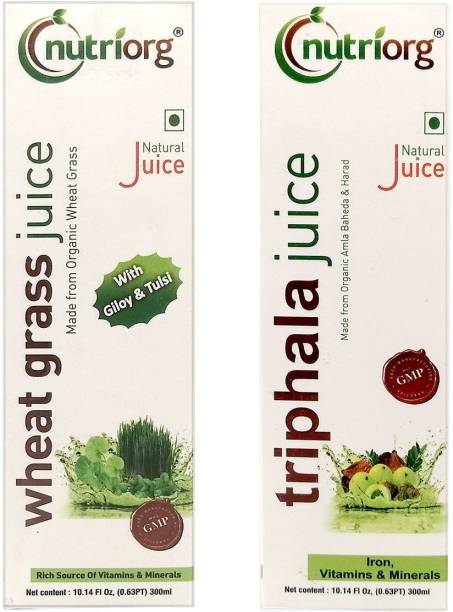 Nutriorg Wheatgrass & Triphala Juice Combo