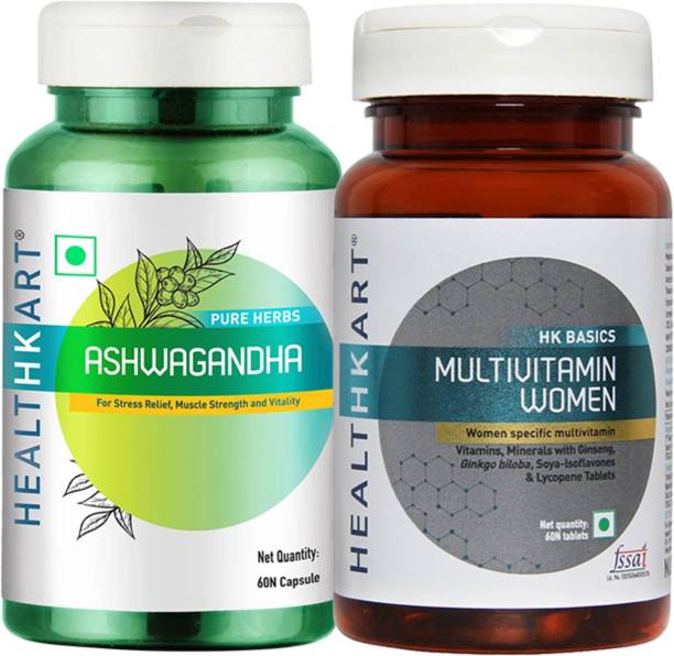 HEALTHKART Ashwagandha + Multivitamin Women