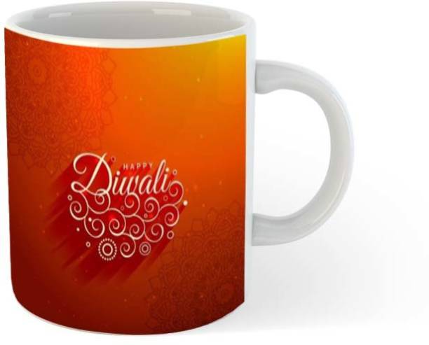 Lifedesign On The Occasion of - Happy Diwali/Deepawali - Best Designer Gift Product - RDC-M468 Ceramic Coffee Mug