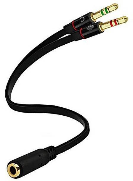 Top Headset Jack cheap price 5stars Flipkart in India 1 XBOLT Black Black 3.5mm 2 male to 1 female aux stereo jack for headphone and earphone converter Phone Converter