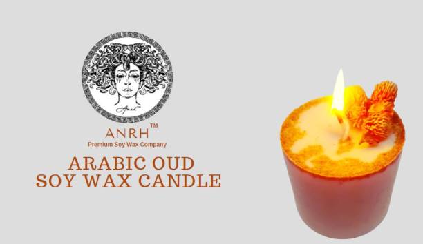 ANRH ARABIC OUD SOY WAX SHINNING CANDLE - Oud Fragrance with Flowers Candle