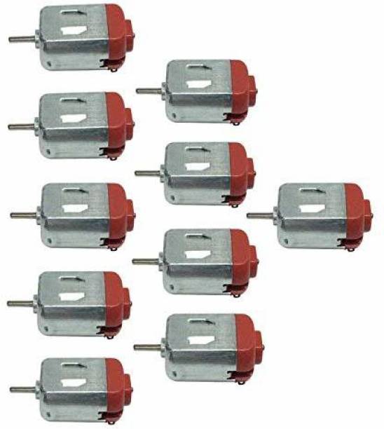 ERH India 10 pcs Generic EB-TOY-MTR-5 DC Motor 6V, High-Speed, for RC Toys and RC Cars, Small Electronic Components Electronic Hobby Kit