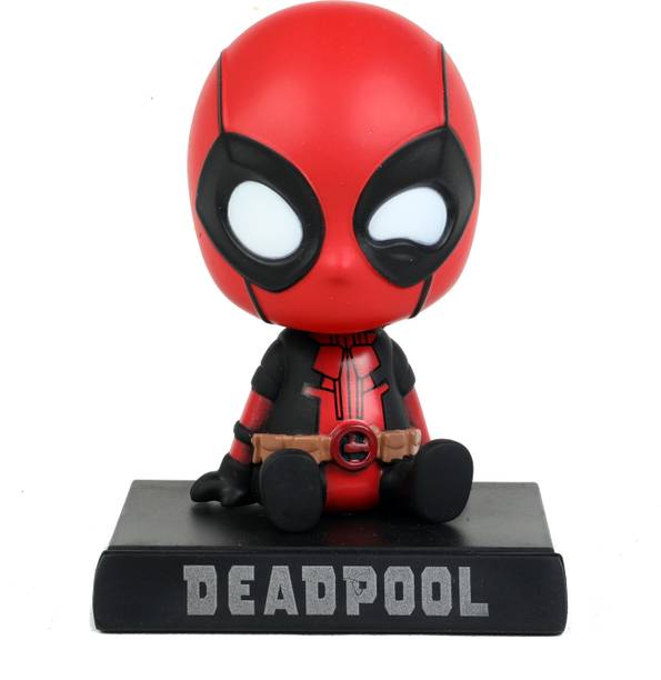 Taksh Store Bubble Head Action Figure With Mobile Holder For Car Dasboard And Office Desk Bubble Head Action Figure With Mobile Holder For Car Dasboard And Office Desk Buy Deadpool